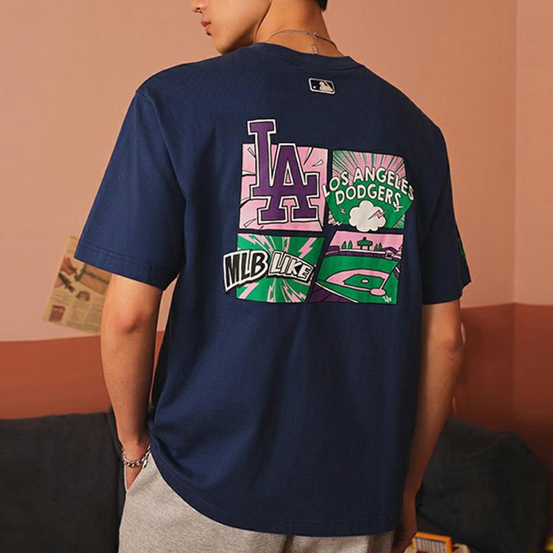 New MLB Like Series T Shirts Unisex Indigo 3ATSEC533-07NYL