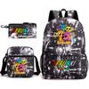 Boys Backpack Rhythm Box Treasure Children's School Bag Anime Satchel Pencil Bag Oxford Cloth Elementary School Student D