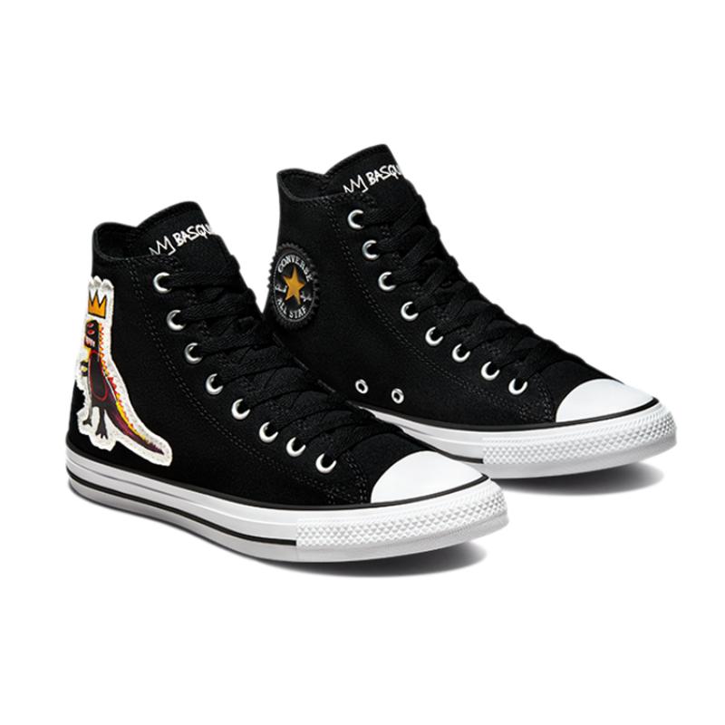 Converse Chuck Taylor All Star Trendy High Top Espadrilles Unisex Black and Yellow