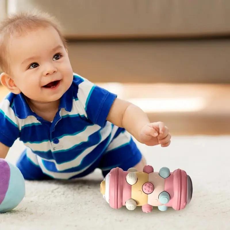 Baby Crawling Roller Toy Infant Activity Tummy Time Roller Montessori Educational Development Sensory Toys for Kids