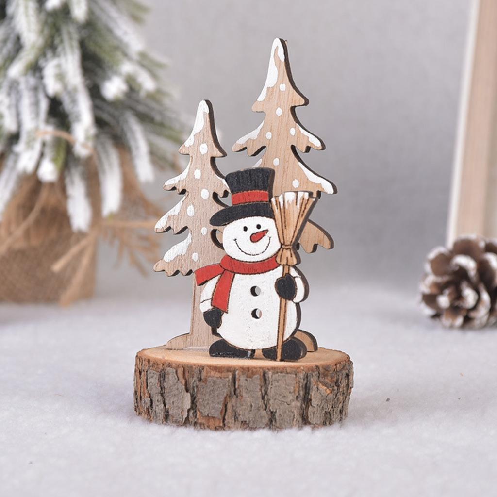 Wood Christmas Table Ornaments Centerpiece Wood Snowman Santa Wooden Christmas Ornaments To Paint Crafts