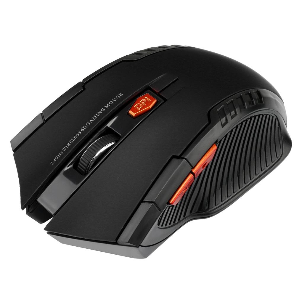 2.4G Wireless Mouse Optical 6 Buttons Mouse Gamer USB Receiver 1600DPI Wireless Mouse Gaming Mouse For Laptop
