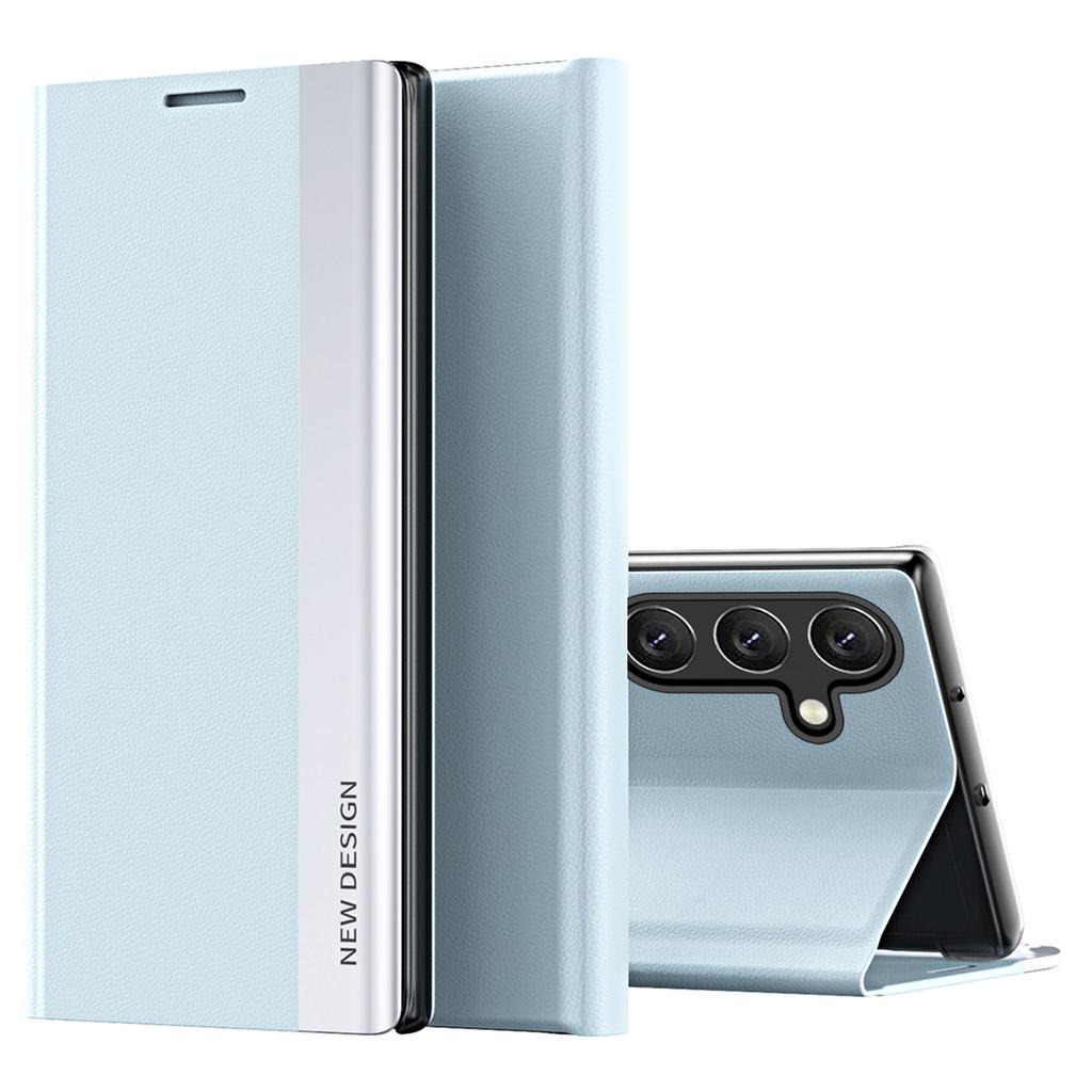For Samsung Galaxy A25 5G (Global) (161.0x76.5x8.3mm) Case Drop-proof PC Shell+Leather Stand Phone Cover