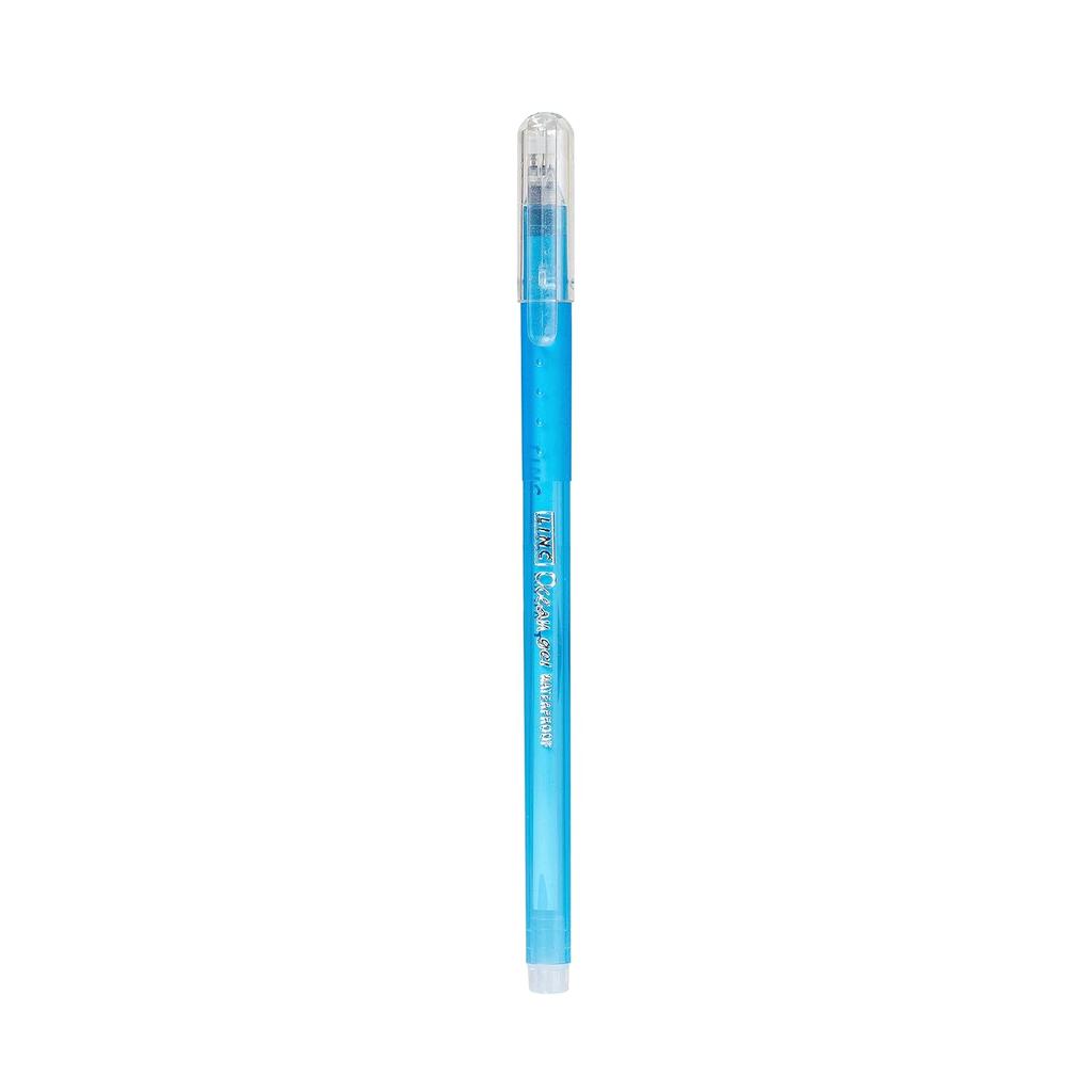 Długopis żelowy Linc Ocean Classic Opakowanie 1 x 10 szt. | 0,55 mm Niebieski tusz | Zatyczka na zatrzask do biura, szkoły i domu