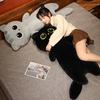Cute Cat Plush Toy Stuffed Animal Black Cat Throw Pillow Cushion   Big Size Toy Children Birthday Gift  for Boy Girl