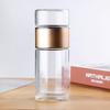 390ml čajová láhev na vodu s vysokým borosilikátovým sklem, dvojitá vrstva, čajový šálek na vodu Infuser Tumbler Nádobí Láhev na vodu s čajovým filtrem