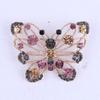 Luxury Rhinestone Hollow Butterfly Brooches for Women Insect Pins Event Party New Gifts Backpack Decoration Clothes Accessories