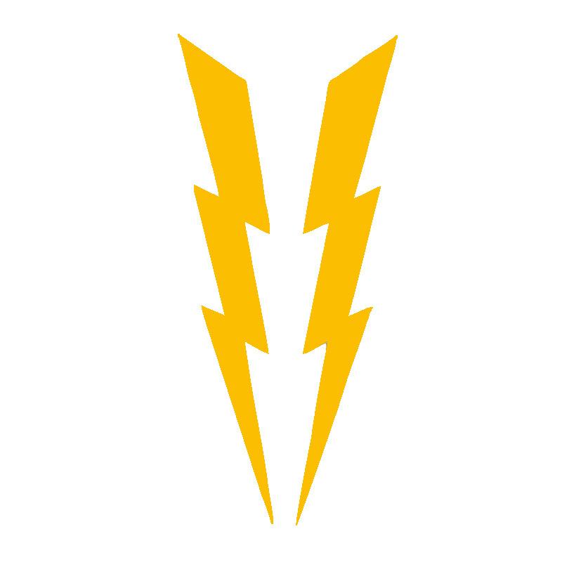 

1 Pair Lightning Motorcycle Stickers Lightning Decals DIY Motorcycle Helmet Head Windshield Car Side Decoration 20X4cm