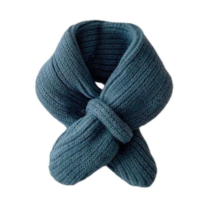 Stylish Children Wool Scarf Soft & Comfortable Kids Scarf Solid Color Scarf Knitted Scarf Perfect for Autumn & Winter