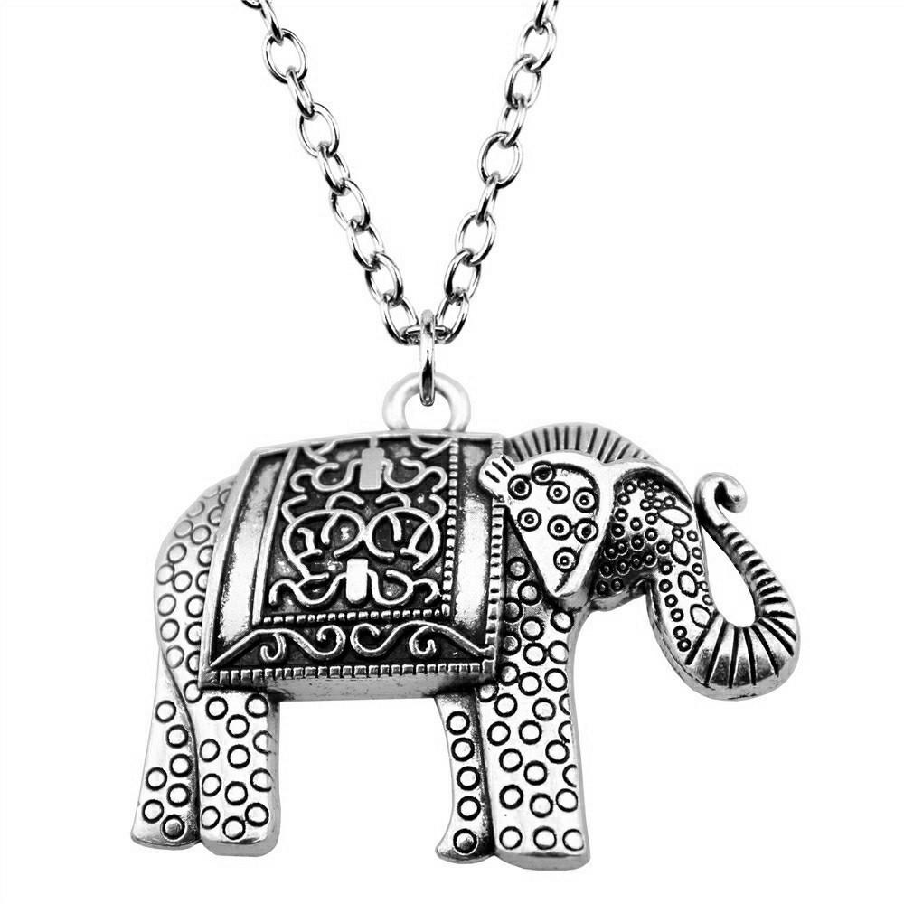 45cm Or 70cm Long Chain Necklace Elephant Kids' Jewelry Materials QN026