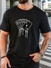 Unisexs Crew Neck Tee Royal Flush Card Drip Graphic Soft Short Sleeve Casual Street Poker Fan Summer Daily Cotton Basic Wear Top