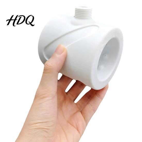 Powerful Shower Head Supercharging Hydromassage 360-Degree Ring Water Spray Adjustable Spiral Nozzle Standard Thread All-round Cleaning