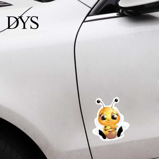 Auto Sticker Muur Cartoon Bijenpatroon PVC Decal Koelkast Deur Decoratie voor Kleine