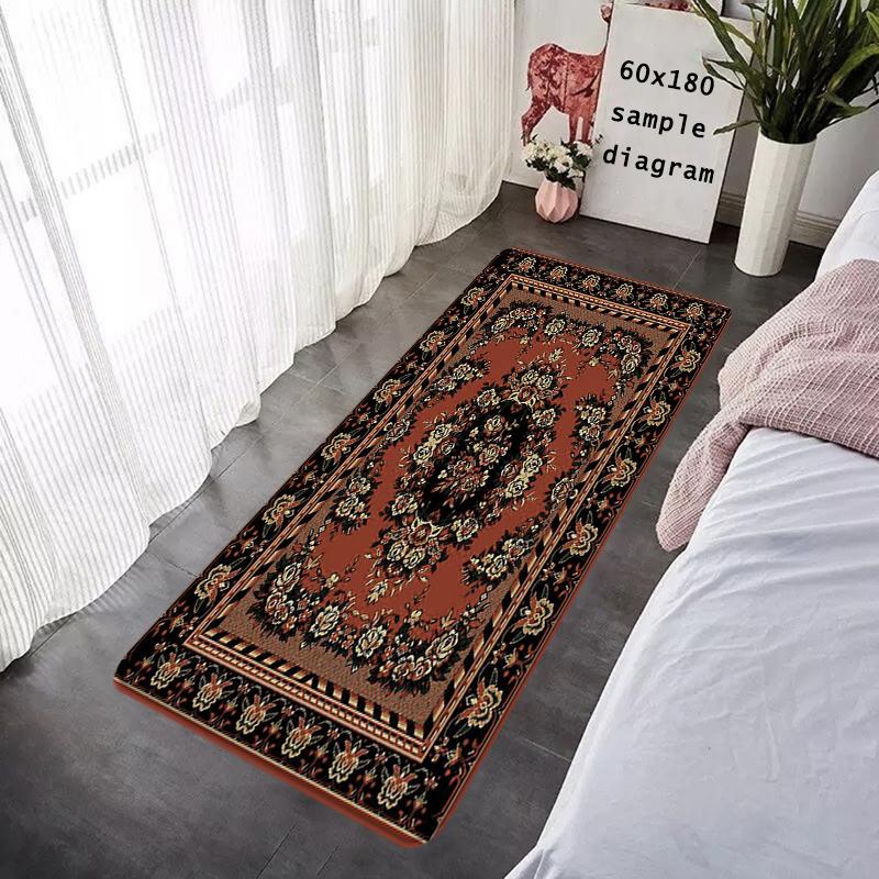 Hallway Door Mats Interior Foot Rug Persian Style Welcome Floor Mat for Entryway Rectangle Carpet Kitchen Rugs Fluffy Home Decor
