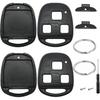 2 Pack Key Fob Shell Fits for Lexus RX350 RX330 RX300 RX400h RX450h ES300 ES330 GS300 GS400 GS430 GX470 IS300 IS330 LS400 LS430 LX470 SC430 3 Button