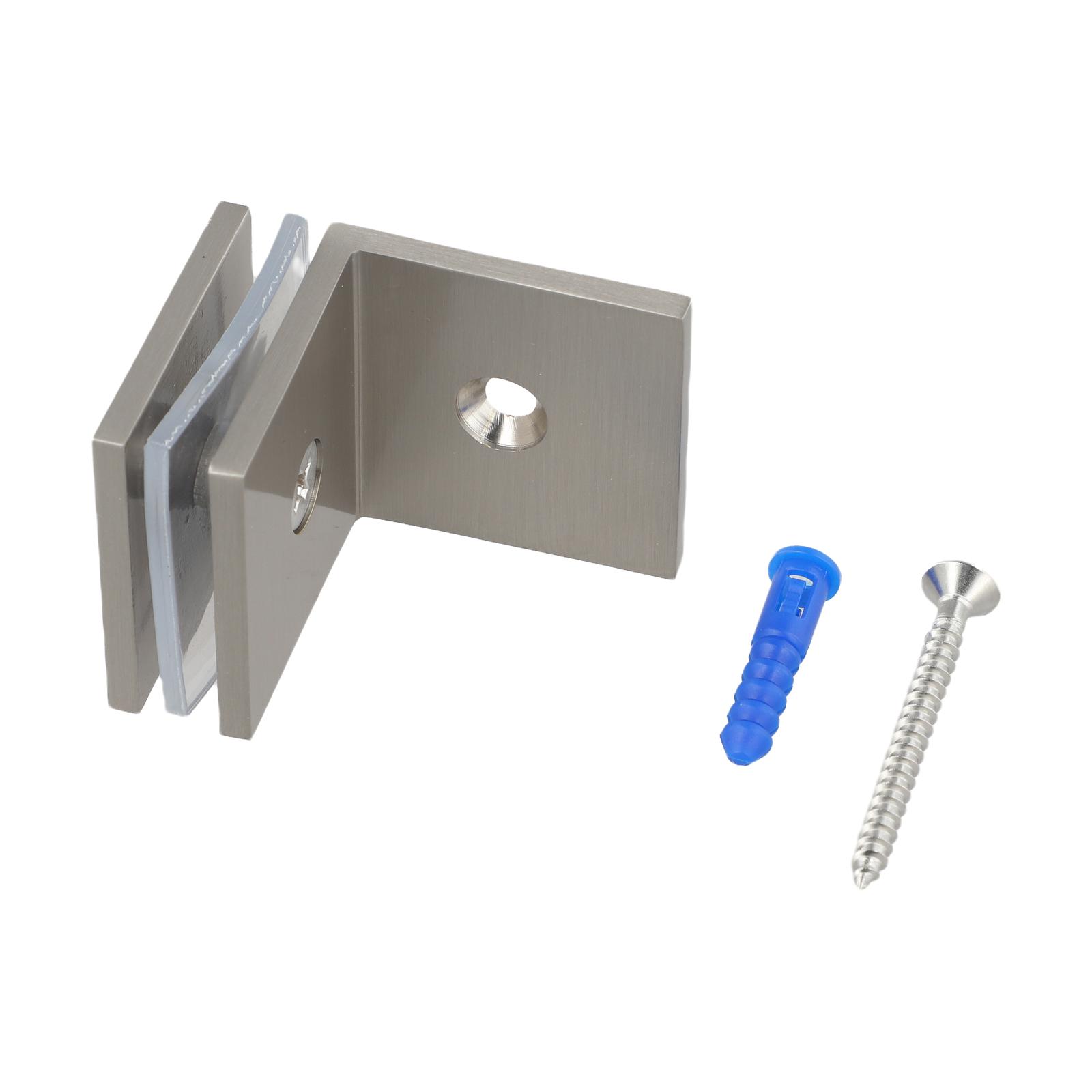 

Glass Wall Support 90 Angle Clamp Easy Installation Glass Thickness Support Modern Bathroom Decor For Shower Enclosures Black Chrome