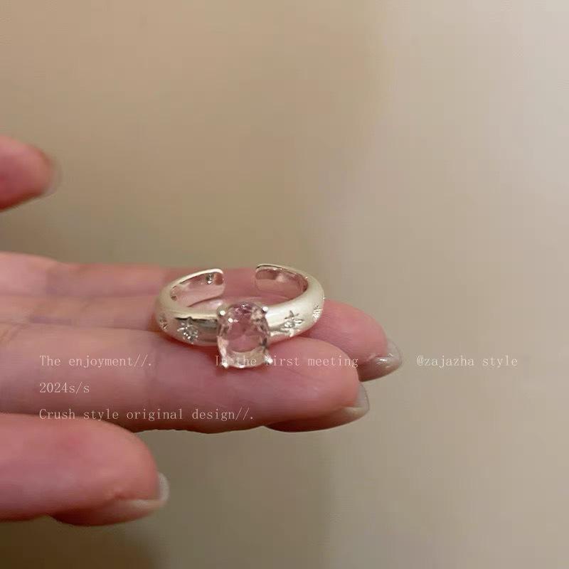 Verstellbares Ring-Set im koreanischen Stil für Damen - Enthält offene Zeigefinger- und Kettenringe