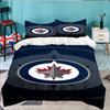 Winnipeg Crest Hockey 3PCS Bedding set,Ideal for 1pc Duvet Cover And 2pcs Pillowcases Perfect for Fan gift,Ideal for Bedroom, Dormitory