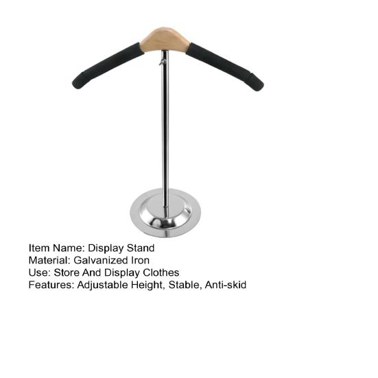 T Shirt Display Stand Adjustable Height Vendors Dress Shop Shirt Rack Shoulder Stand Clothes Display Hanger Garment Coat Retail Holder