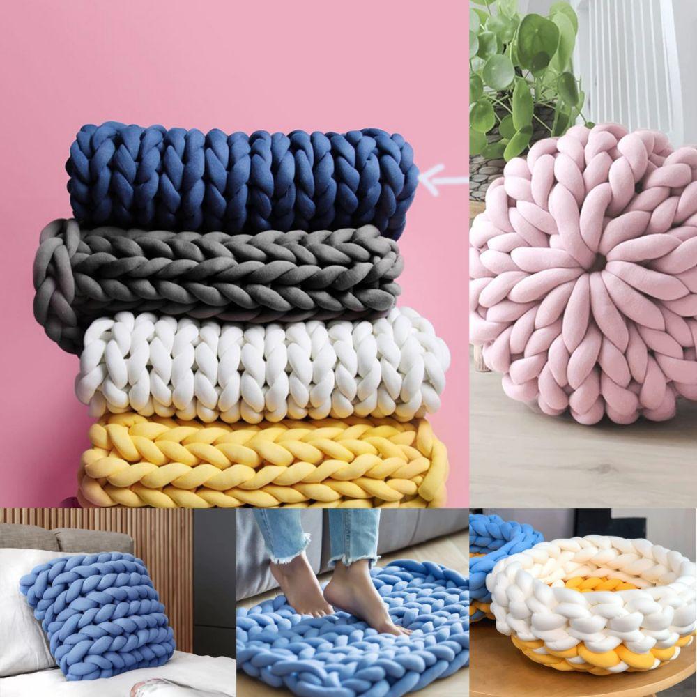 Filato Super Velluto per Lavoro a Maglia con le Mani 2,5 cm Filato Spesso Pacco Convenienza Filato Chunky Lavoro a Maglia a Mano