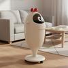 Cartoon Trash Can Sleek Glossy Waste Basket with Hinged Odor