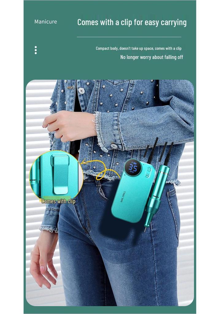 Rechargeable Portable Nail Grinder and Polisher