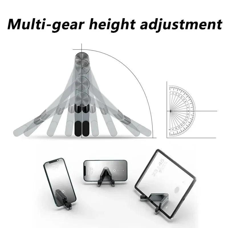 Portable V-shaped Foldable Phone Holder Desktop Lazy Metal Cell Tablet Stand For iPhone Samsung Xiaomi iPad Smartphone Bracket