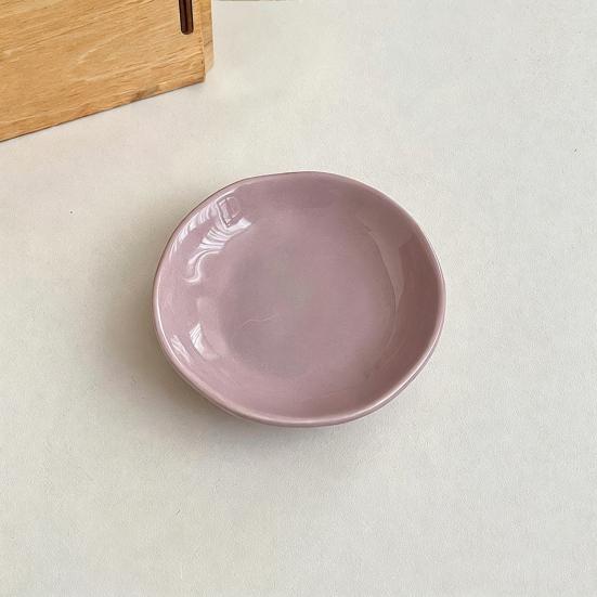 Ceramic Dipping Sauce Dish for Hot Pot BBQ Small Condiment Plate for Sushi Soya Sauce Vinegar Dishwasher Safe Appetizer Bowl