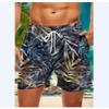 Beach Shorts Men's Tropical Palms, Beach Summer Clothing, Casual Plant Shorts 2025