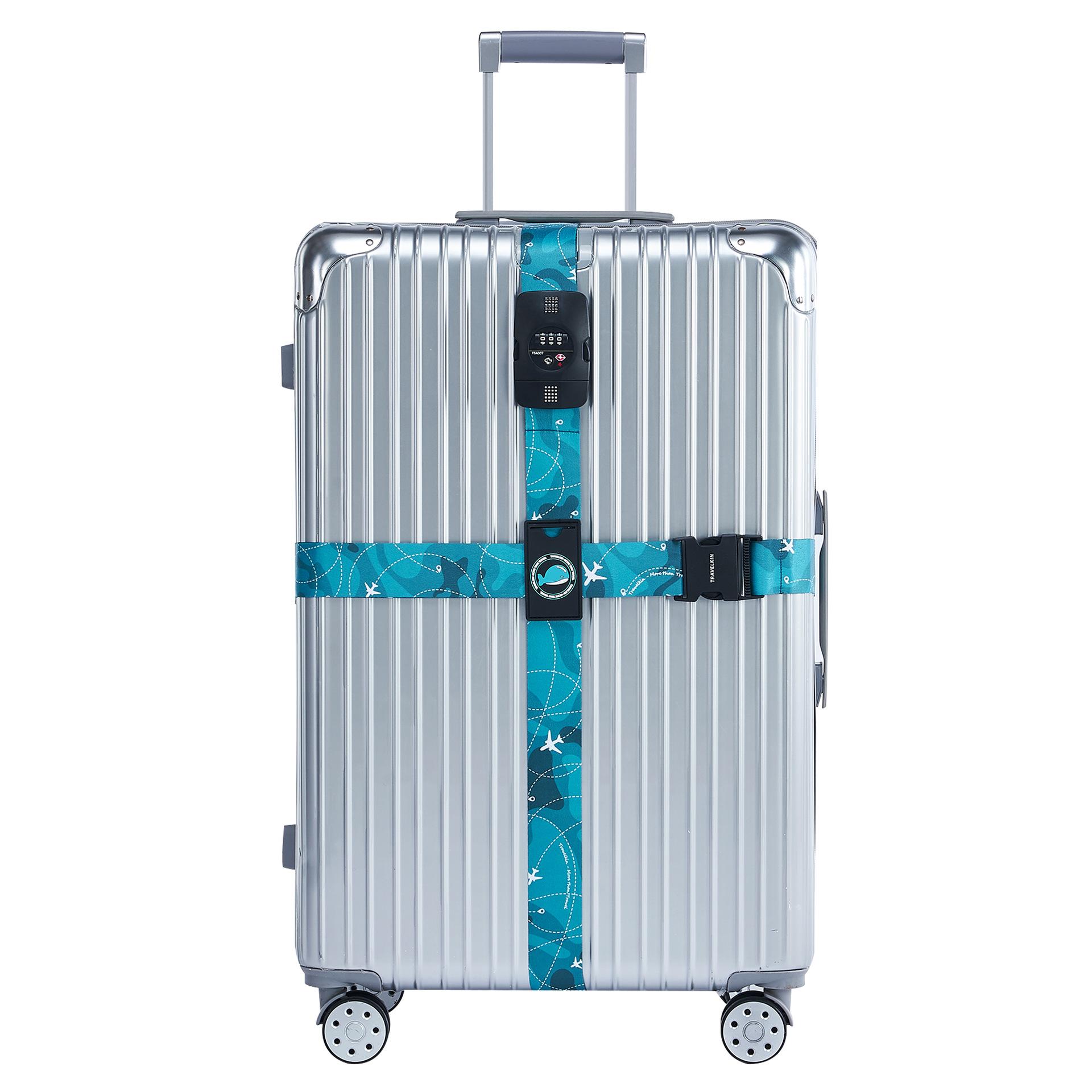 

TSA Password Customs Lock Luggage Cross Belt Adjustable Travel Suitcase Band Luggage Suitcase Rope Straps Travel Accessories