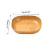 Creative Imitation Wood Plastic Snack Plate Vinegar Dish Home Sushi Breakfast Dried Fruit Snack Tray Bone Spitting Dish