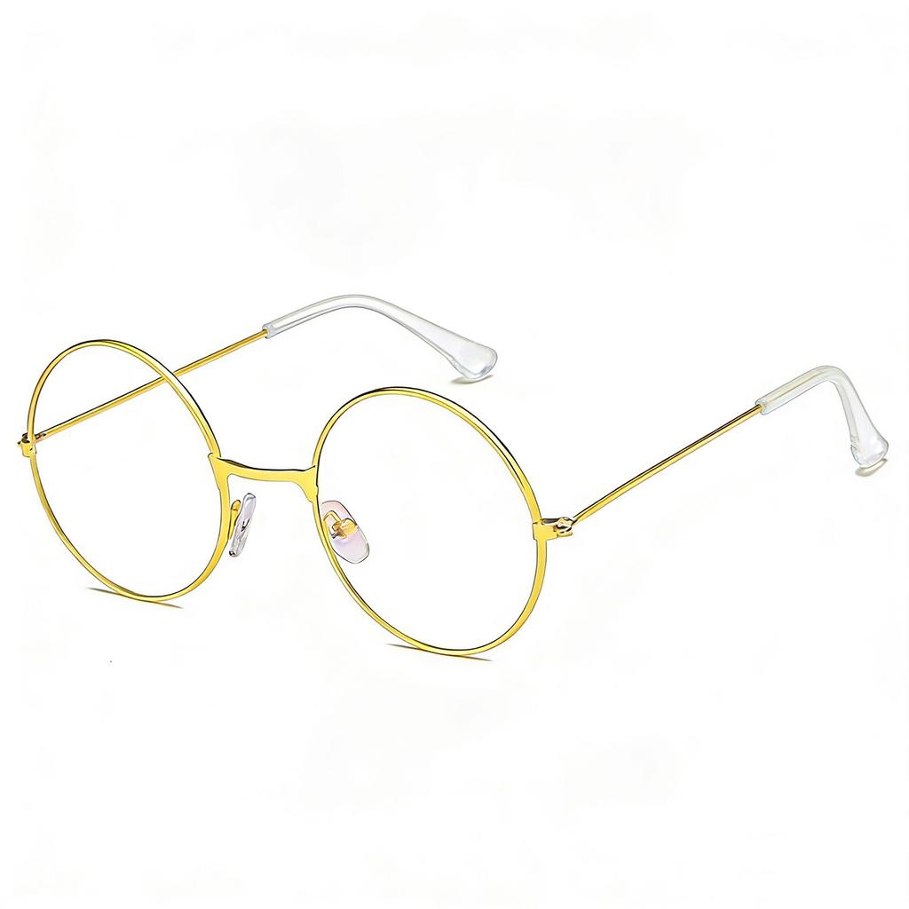 Set of 5 Black Round Harry Potter Sunglasses with Hyaluronic Acid Duck Metal, Perfect for Wedding Groomsmen and Lucky Cat Theme.