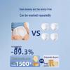 Transparent Waterproof Adult Incontinence Pants - Leak-proof, Washable Pull-up Diapers for Elderly Care