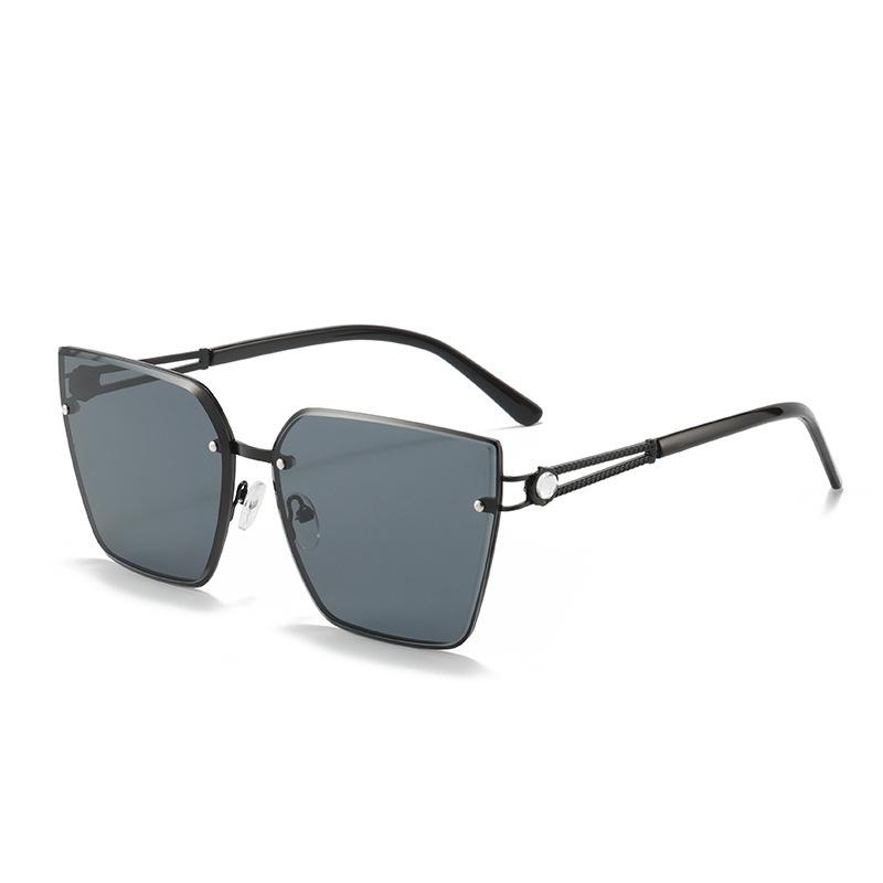 

Trimmed Sunglasses Cat S Eye Square Frame Trendy Temperament Sunglasses Women S Cross Glasses Half Frame Women S Sunglasses 59-16-137