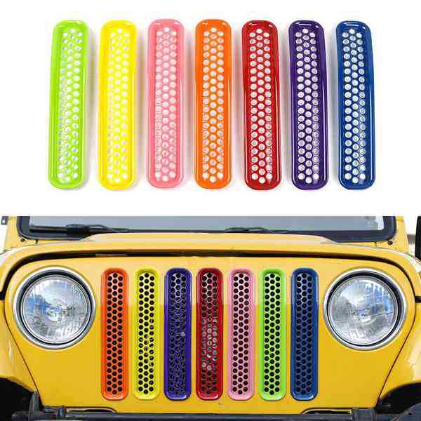 7 вариантов решетки радиатора для Jeep Wrangler TJ и Unlimited 1997-2006 гг. None