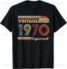 55 Years Old Gifts Vintage 1970 Music Cassette 55th Birthday T-Shirt Unisex Summer Streetwear Tops Casual Camiseta Hombre