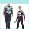 Avengers Endgame Thor superheldenpak met spieren, van uitstekende kwaliteit, voor volwassen jongens