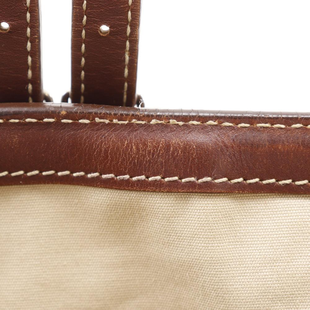 Celine Logo Tote Bag zwart/Bruin canvas Dames Gebruikt