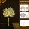 2026 Rabbit Palace Luminous Calligraphy Lantern DIY Kit: Kids' Handheld Mid-Autumn Wooden Flower Lantern