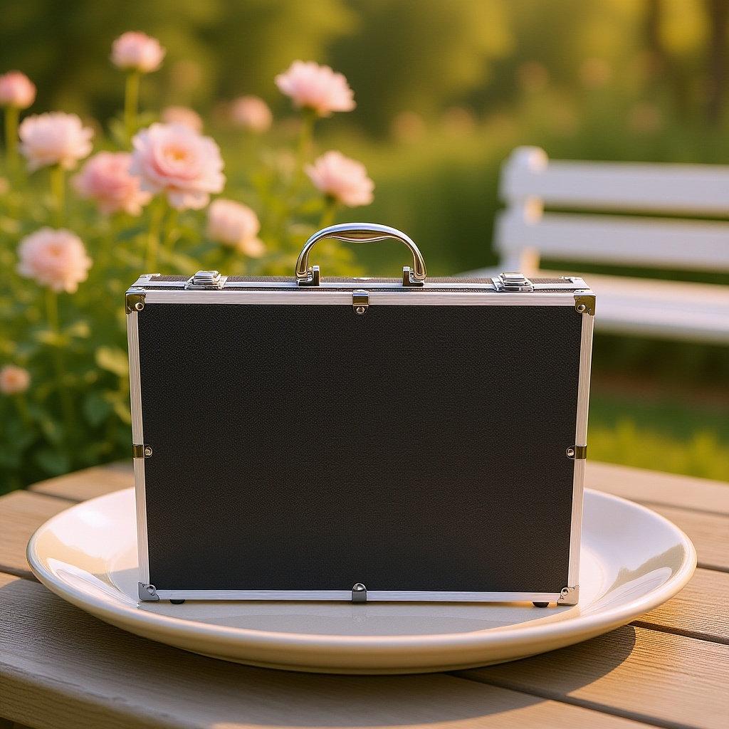 1 Portable Handheld Microphone Protective Case Hard Box Shockproof Dustproof Mic Organizer with Handle for Travel Outdoor