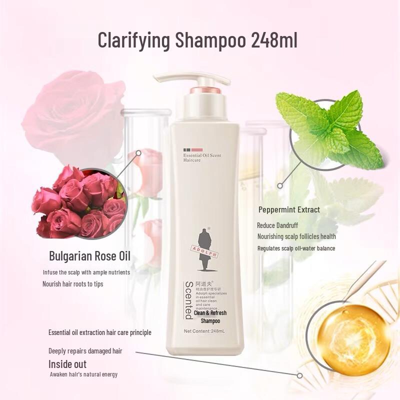 Adolph Essential Oil Scented Clarifying & Refreshing Shampoo