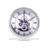 Precision Mechanical Clock Insert Visible Gear Mechanism, Roman Numeral Face, Skeleton Insert,