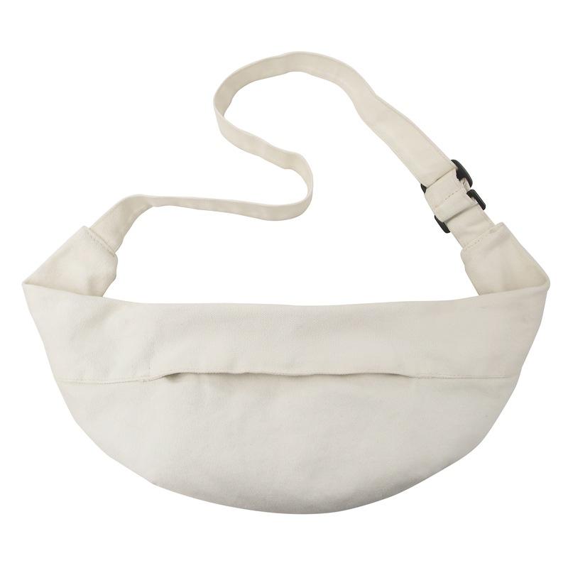 Canvas Chest Bag Women's Lightweight Riding Small Backpack Men's Large-Face Crossbody Small Bag