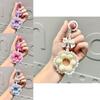Vibrant Flower Beaded Keychain Stylish Hanging Ornament For Phones And Accessories Everywhere