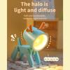 Cartoon Night Light Dětská lampa Mini Deer LED Stolní lampy Roztomilé DIY přenosné s nastavitelným telefonem