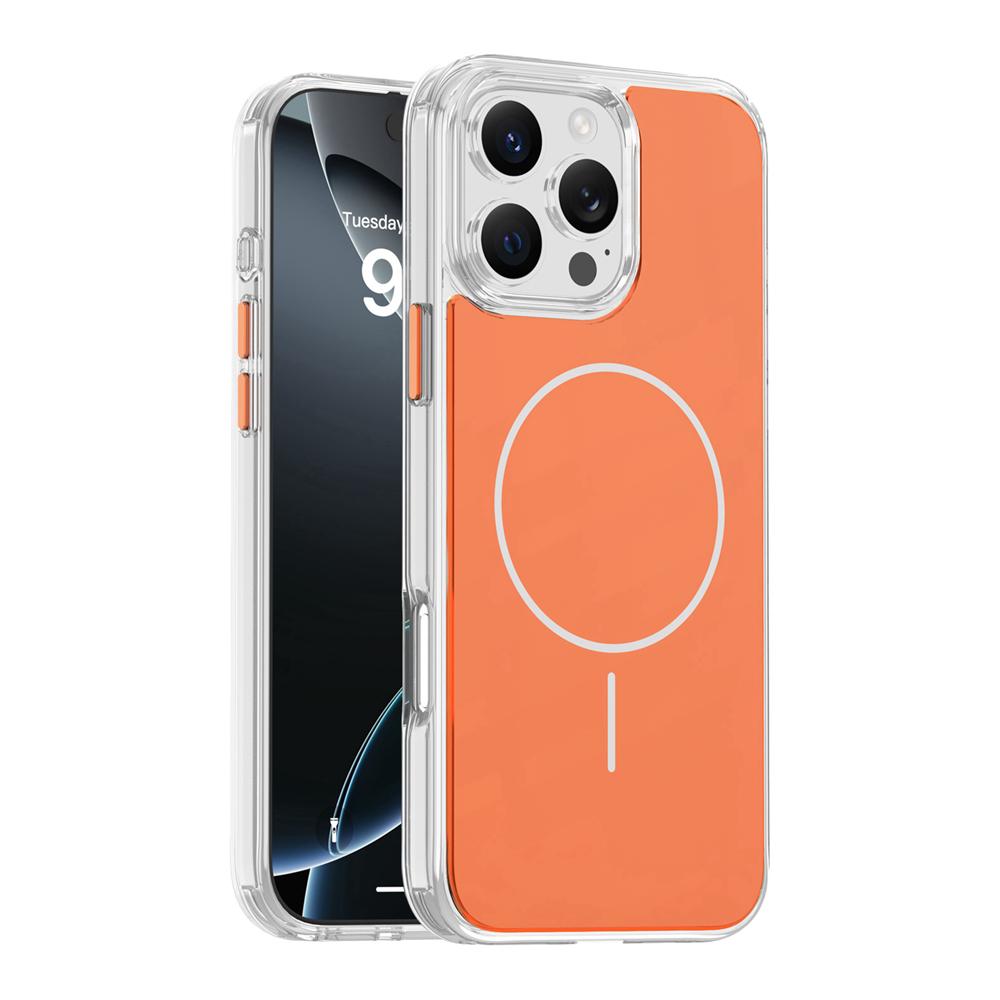 KEYSION Luxury Magnetic Case for MagSafe for iPhone 14 15 16 Pro Max Soft TPU+PC Wireless Charging Shockproof Phone Back Cover