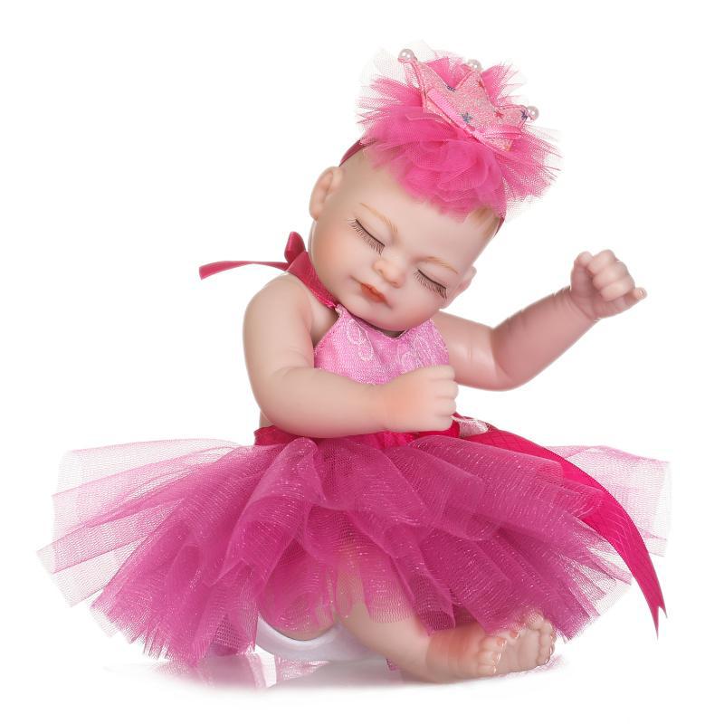 Mini Cute Palm Baby Realistic Doll - Creative Playhouse Gift 26 cm как