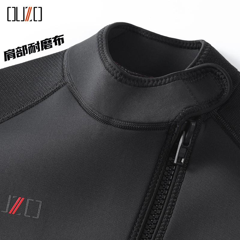 3mm Diving Suit Men's Warm Cold-proof Wet OUZO Super Elastic Long-sleeved One-piece Surfing