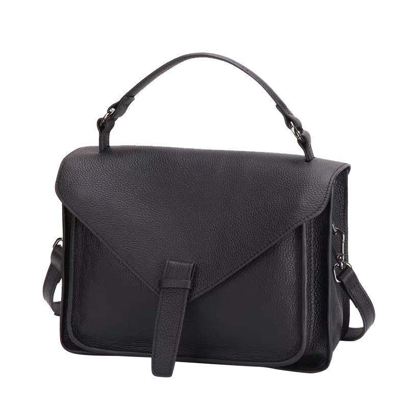2025 Retro Genuine Leather Women's Shoulder Handbag - College Style