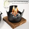 Mini BBQ Alcohol Stove Barbecue Grill Detachable Outdoor BBQ Plate Non-Stick Japanese Alcohol Stove Portable Mini Barbecue Stove